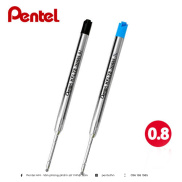 Ruột Bút Ký Nhật Bản Pentel B811 - Kflt8 Ngòi 0.8Mm 2 Màu Mực Xanh, Đen