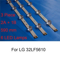 แถบไฟแบล็คไลท์ LED ใหม่เอี่ยม3ชิ้นสำหรับ32LF5610 LG 32นิ้วแถบไฟแบคไลท์ LED แถบชนิด B คุณภาพดั้งเดิม