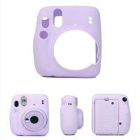 เคสซิลิโคนสำหรับกล้องใหม่สำหรับ Mini11ปลอกนุ่มฝาครอบป้องกันทึบ Fujifilm 11 Instax เปลือกสีมินิ