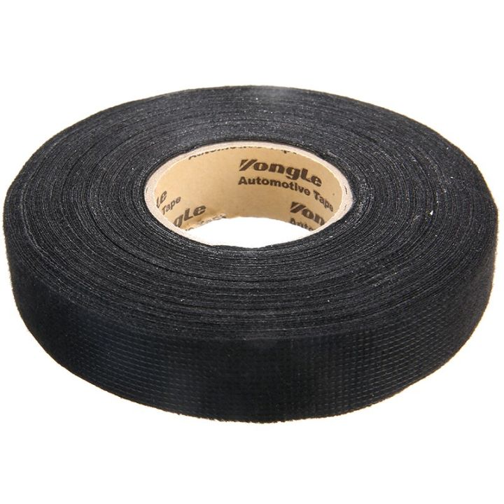 1pc-heat-resistant-wiring-harness-tape-looms-wiring-cloth-fabric-tape-adhesive-cable-protection-20m-19mm-for-electrical-supplies-adhesives-tape