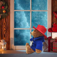 Britain Paddington Bear Plush 3D ตุ๊กตายัดนุ่นน่ารักของเล่นผ้าขี้ริ้วของขวัญงานขึ้นบ้านใหม่