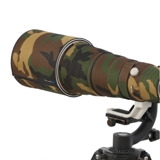 rolanpro-กันน้ำอุปกรณ์ป้องกันเลนส์สำหรับ-canon-rf-600mm-f-4-l-is-usm-camouflage-ที่บังฝนเลนส์แขนปืนไนล่อนสำหรับ-canon-rf