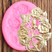 3D Relief Lace Border Silicone Molds Flower Fondant Mold Cake Decorating Tools Candy  Clay Chocolate Gumpaste Moulds Bread  Cake Cookie Accessories