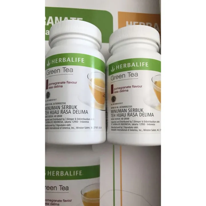 herbalife green tea pomegranate delima Lazada Indonesia