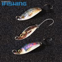 ☼♦ 3g 5g Metal Ultralight Freshwater Sinking Fishing Freshwater Brass Metal Bait Trout Pike Bass Lake Spinning Artificial Hard Bait