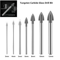 Drill Bit 3-12mm Glass Drill Bit Tungsten Carbide Tipped Ceramic Tile Cutter Power Tool 1/4 quot; Hex Shank Power Tools Drill Bit