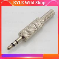 KYLE Wild Shop 3.5mm Stereo 2 Ring 3 Poles Jack Plug 3.5mm Female audio connector Cable Solder Adapter Terminal with Spring Metal