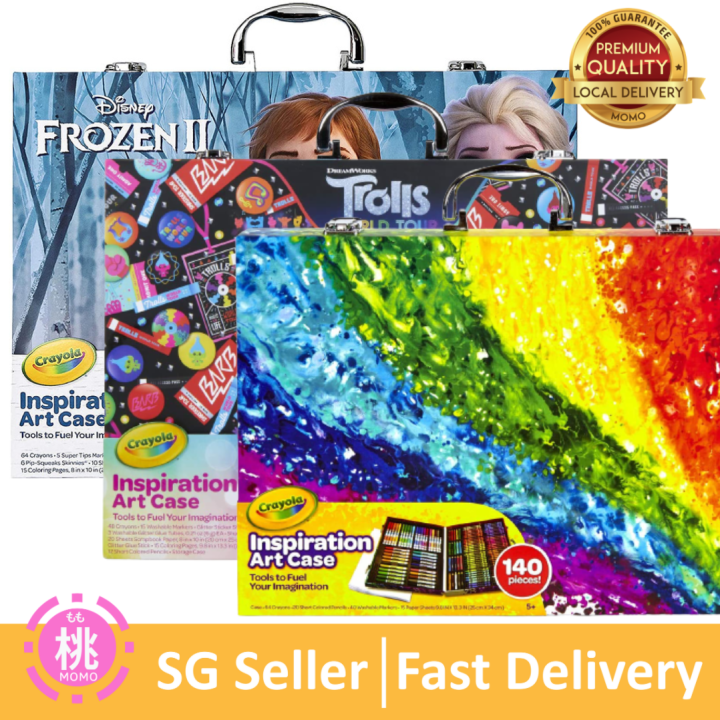 Crayola Frozen 2 Inspiration Art Case Coloring Set, 100 Pieces
