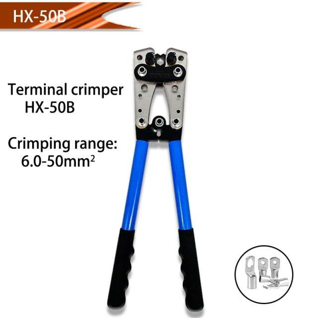 Copper ring terminal crimping pliers hx50b 6.050mm ² Cable crimping