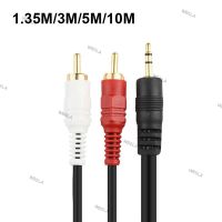 1.35M 3M 5M 10M 3.5mm Jack to AV 2 RCA Male Extend Cable Connector For Phone TV AUX Computer PC Speakers Music Audio W6TH