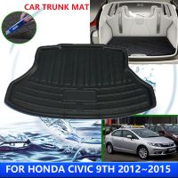 สำหรับ Honda Civic 9th 2012 ~ 2015 2013 2014 FB2 FB6 FG2 FG3แผ่นรองฝาหน้าฝาหลังกระโปรงรถดินสอเขียนขอบตากันน้ำอุปกรณ์เสริมป้องกันการเสื่อกันเปื้อนอัตโนมัติ