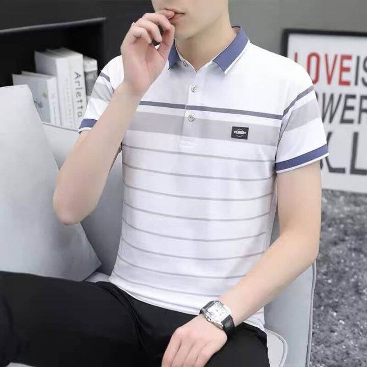 เสื้อโปโลสีพื้น-เสื้อโปโล-สำหรับผู้ชาย-men-polo-shirt