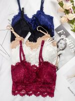 Women Bralette Sexy Push Up Underwear Lace Seamless Crop Top Bra Ladies Tube Top Womens V-Neck Lingerie Female Sports Bra