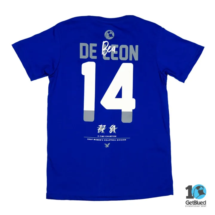 GetBlued Ateneo Volleyball Champion Series Bea De Leon 14 Shirt Jersey