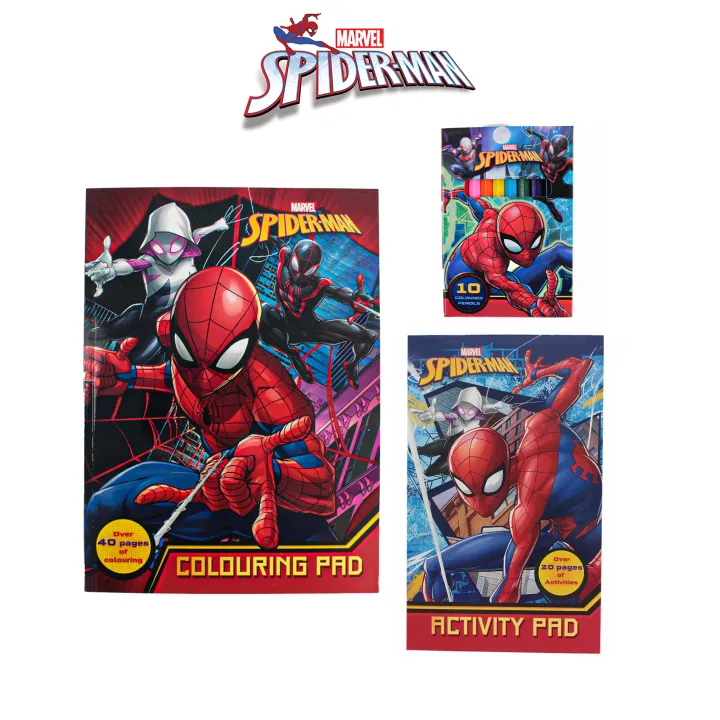 💪 New! Marvel Spiderman Spider-man Coloring Book / Buku Warna with ...