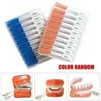 BEAUTYBIGBANG 40pcs/box Random Colors Interdental brushes Toothpicks Dental Floss Picks Interdental Brush Stick Tooth Clean