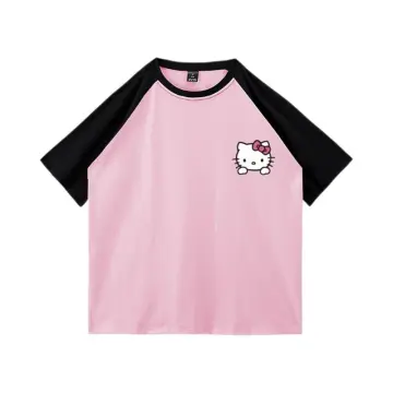 Kawaii Sanrio Hello Kitty T-shirt Cute Anime Cartoon Pure Cotton Short  Sleeve Sweat Uptake Comfortable Sports Top Holiday Gifts