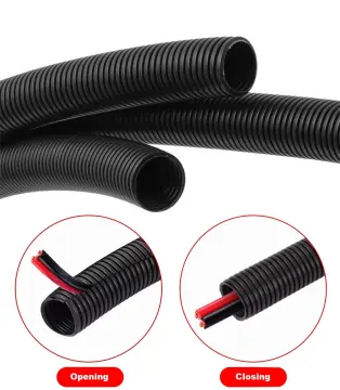 1M Cable Sleeve PP Plastic Corrugated Hose Insulated Harness 4.5mm