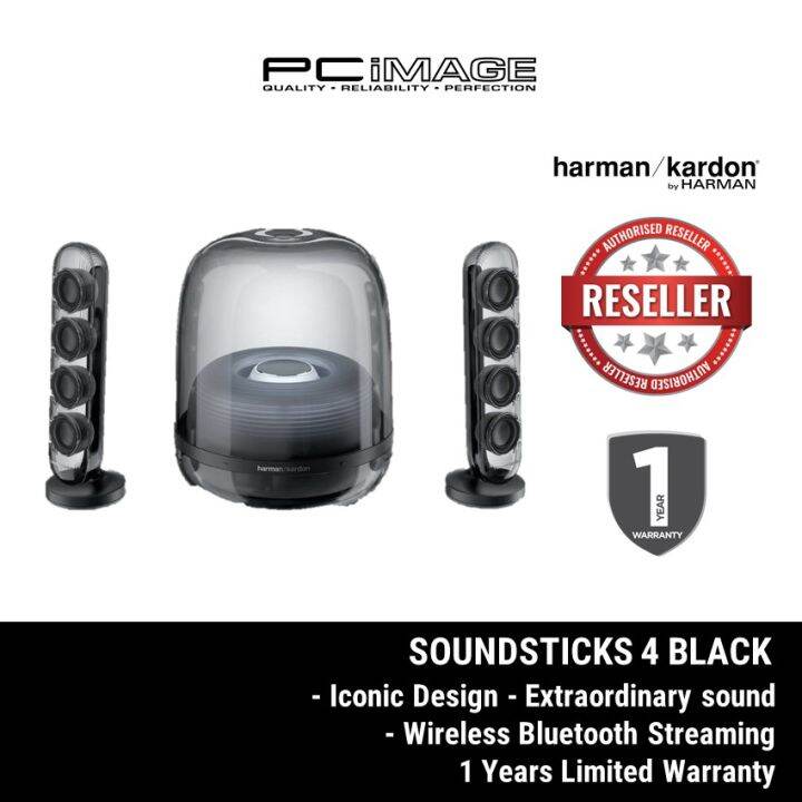 Harman Kardon SoundSticks 4 Iconic Bluetooth Speaker System Lazada