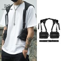 【jw】☫  Pockets Woman Men Pack Punk Harness Chest Rig Hip-Hop Streetwear pocket Waist G174