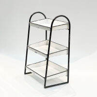 Rectangle 3 Tier Tabletop Distress White