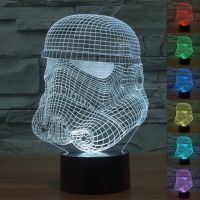 โคมไฟตั้งโต๊ะ Star Wars Stormtrooper Night Light 7 สี ทหาร Gift ของขวัญ