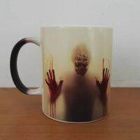 การออกแบบใหม่ล่าสุด Walking Dead Coffee Cup เปลี่ยนสีร้อนถ้วยชานมถ้วยวิเศษหัวซอมบี้ของขวัญเซอร์ไพรส์