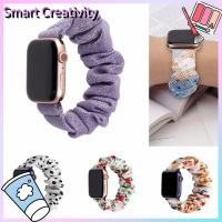 EYJNWV SHOP 38/40Mm Scrunchie ลำไส้ใหญ่ยางรัดผม42/44Mm สายนาฬิกาสายคาด Apple Watch สายรัดยางรัดผม38/ 40Mm