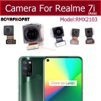 Novaphopat กล้องหน้าหลังสำหรับ OPPO Realme 7 4G RMX2151 MX2163 RMX2155R/7i RMX2193 RMX2103รุ่นสำหรับเอเชียทั่วโลกหันหน้าไปทางเซลฟี่ด้านหน้าโมดูลกล้องหลังสายเคเบิลงอได้