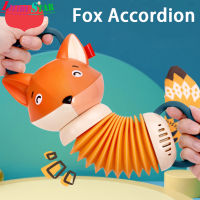 LS【ready Stock】Fox Accordion ของเล่นเด็กเครื่องดนตรีสำหรับเด็กพร้อมกระดาษย่น Music Early Education Sensory Toys1【cod】