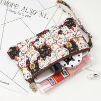 Coin Purse Clutch Wallet Women Can Hold Mobile Phone Handbag Cartoon Fabric Wallet Small Canvas Storage Bag Coin Bag 【OCT】