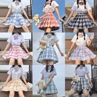 【CC】♘☁۞  Womens Skirt Korean Fashion Kawaii Waist Pleated