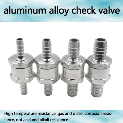 ✚► Aluminum Alloy Check Valve 6/8/10/ 12/14/16mm 6 Size Valves Aluminium Alloy Fuel Non Return Check Valve One Way Fit Carburettor