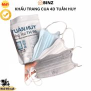 Thùng Khẩu Trang King Cua 4D TUẤN HUY 4 Lớp Kháng Khuẩn Kiểu Dáng Thời