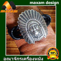 อินเดียแดง ชาวคาวบอย Cowboy งานสวย บนข้อมือ HARLEY DAVIDSON สร้อยขอมือหนัง สายหนัง