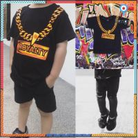 ใหม่เสื้อเด็ก ROYALTY เหมือนใส่สร้อยโซ่คูลๆเท่ๆ สายฮิปฮอปต้องจัดน้า ยอดขายดีอันดับหนึ่ง