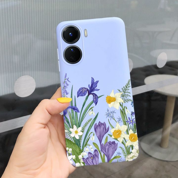 เคส-y16-vivo-ฝาครอบ-v2204-vivo-เคสโทรศัพท์ออกแบบซิลิโคนนิ่มสีด้าน2023สำหรับ-vivo-y16-y-16