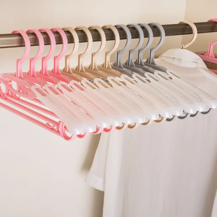 Telescopic clothes hanger hanging large clothes hanger hook wide