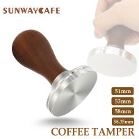 515315858มิลลิเมตรกาแฟงัดแงะ304สแตนเลสไม้จันทน์สีแดงจับงัดแงะเอสเพรสโซ่ผงกาแฟอุปกรณ์เสริมสำหรับบาริสต้า