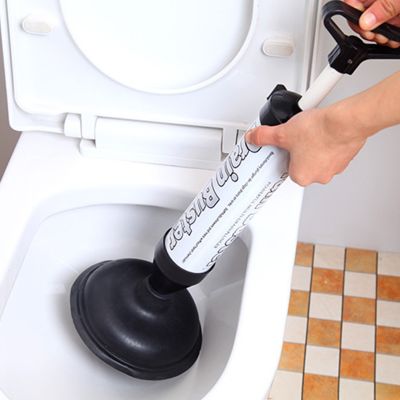【LZ】 Clogged Remover Sewer Dredge Vacuum Pipe Drain Manual Air Drain Plungers Cleaning Tools Bathroom Toilet Blaster Plunger Machine