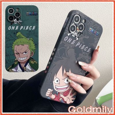 COD DSFDGFNN 🔥 เคสไอโฟน11สีดําลายแถบข้างลูฟี่ Zoro ขอบเหลี่ยมเคสซิลิโคนสำหรับ เคส Apple iPhone 13 Mini เคส I8plus SE2 11 6 13 Pro X 12 เคสไอโฟน7พลัส Xr เคสไอโฟนxr Max xr 6s 7 11 8 plus เคสไอโฟน12 XS เคสไอโฟนxsmax 2020 เคสไอโฟน13 Luffy Case