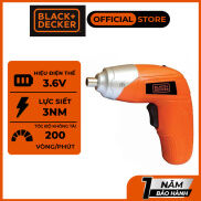 Máy vặn vít cầm tay dùng pin 3.6V B&D KC3610-B1