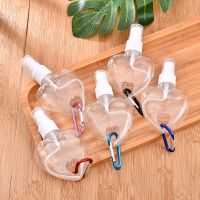 1 Pcs Portable Spray Love Bottle with Random Color Hook Travel Plastic Bottle Hand Sanitizer Bottled White Spray Head 50ml Travel Size Bottles Contain