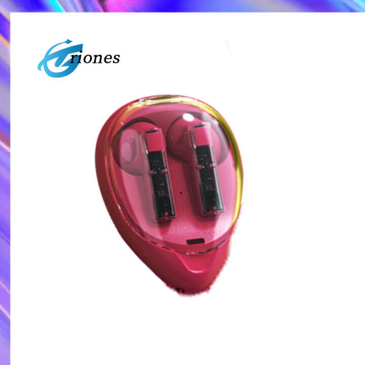 headphone-stereo-ในหูหูฟังเอียบัดไร้สาย-c23พร้อมเคสชาร์จโปร่งแสงรูปหยดน้ำตาสำหรับสมาร์ทโฟนคอมพิวเตอร์แล็ปท็อป