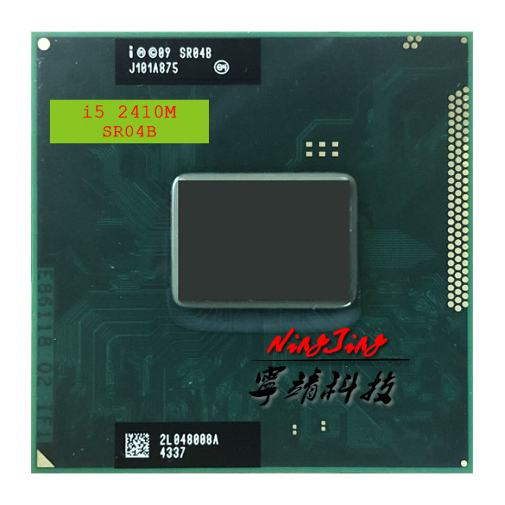 In Core i5-2410M i5 2410M SR04B 2.3 GHz Dual-Core Quad-Thread CPU Processor 3M 35W Socket G2 rPGA988B