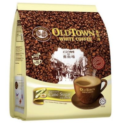 OLD TOWN White Coffee 3 in 1 Natural Cane Sugar 15sX36g