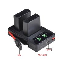 ZZOOI 1500mAh DMW-BLG10 DMW BLG10 BLG10E Battery +LED Dual Charger with USB and Type-c for Panasonic LUMIX GF5 GF6 GX7 LX100 GX80 GX85