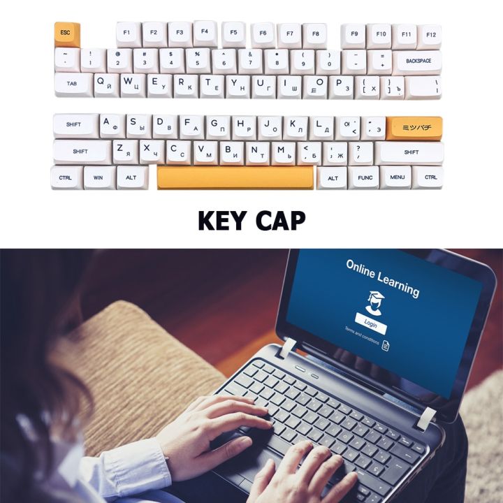 หมวกแก๊ปกุญแจญี่ปุ่นสำหรับแป้นพิมพ์เชิงกลสำหรับเล่นเกมเชอร์รี่สวิตช์-mx-มีโปรไฟล์สูงกุญแจหมวก-xda-140keys