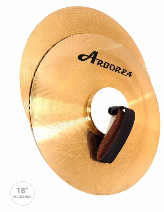 arborea-แฉเดินพาเหรด-แฉเดินสวนสนาม-marching-ขนาด-18-นิ้ว-รุ่น-fjb-450-18-45cm-marching-cymbal