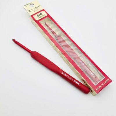 【CW】 1PCS Japan ETIMO Brand Crochet Aluminum Resin Knitting Needles Original authentic Imported from 1.8-6.5mm